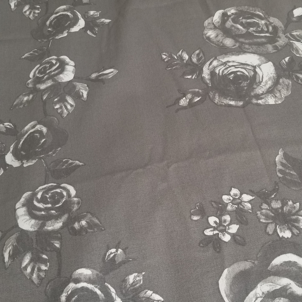 Ikea Home Decor fabric Inga Leo gray 2.4 yards